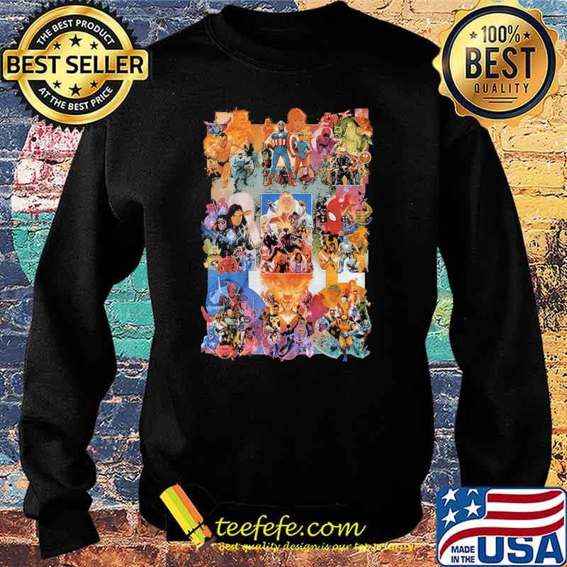 Painted Collages Marvel Shirt Sweater Painted Collages Marvel Shirt Sweater