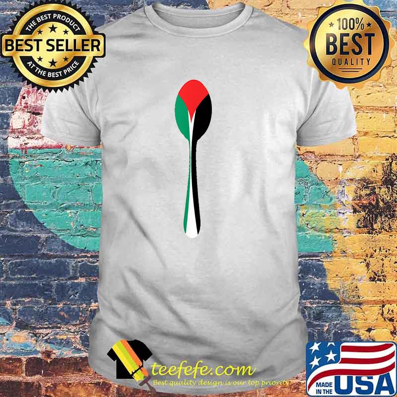 Palestinian Flag Spoon Arabic Calligraphy Palestine Cool T-Shirt Palestinian Flag Spoon Arabic Calligraphy Palestine Cool T-Shirt