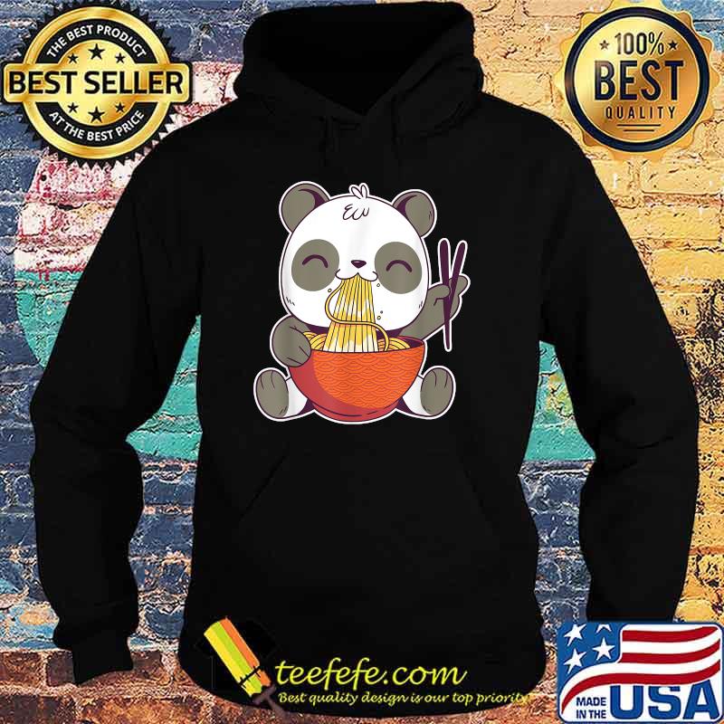 Panda Eating Ramen Cute Anime T-Shirt Hoodie Panda Eating Ramen Cute Anime T-Shirt Hoodie