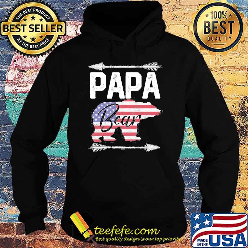 Papa Bear Dad Grandpa Usa Flag July 4Th Father’s Day Shirt Hoodie Papa Bear Dad Grandpa Usa Flag July 4Th Father’s Day Shirt Hoodie