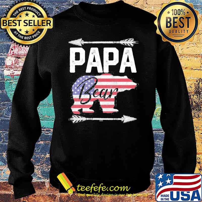 Papa Bear Dad Grandpa Usa Flag July 4Th Father’s Day Shirt Sweater Papa Bear Dad Grandpa Usa Flag July 4Th Father’s Day Shirt Sweater