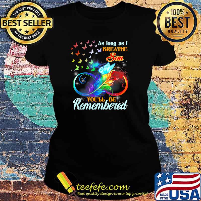 Parents Love & Miss Son Memory of my Son in Heaven Lost Son T-Shirt Ladies tee Parents Love & Miss Son Memory of my Son in Heaven Lost Son T-Shirt Ladies tee