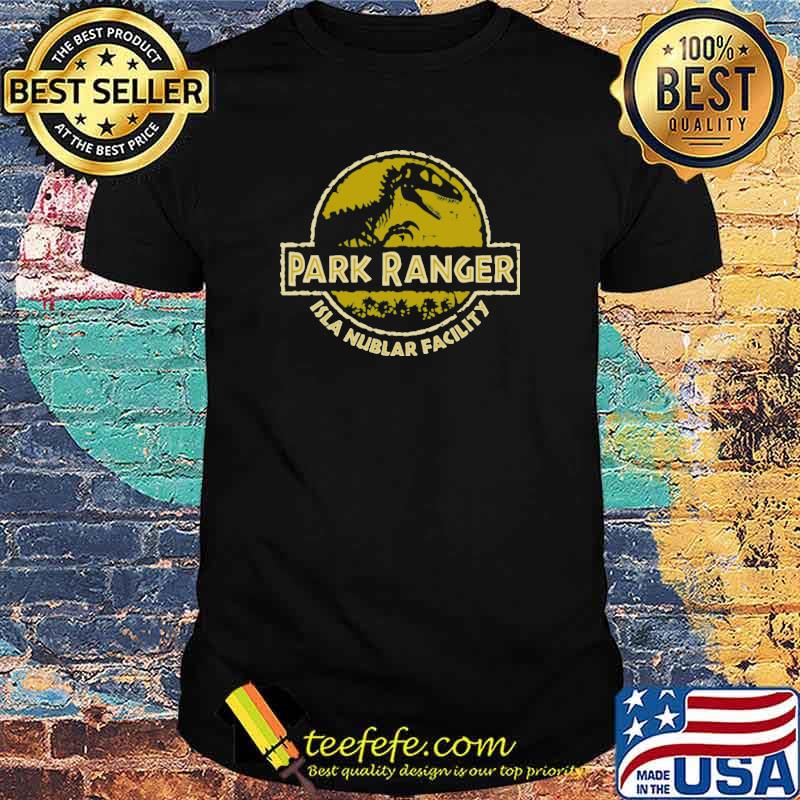 Park ranger isla nublar facility skeleton t-rex shirt
