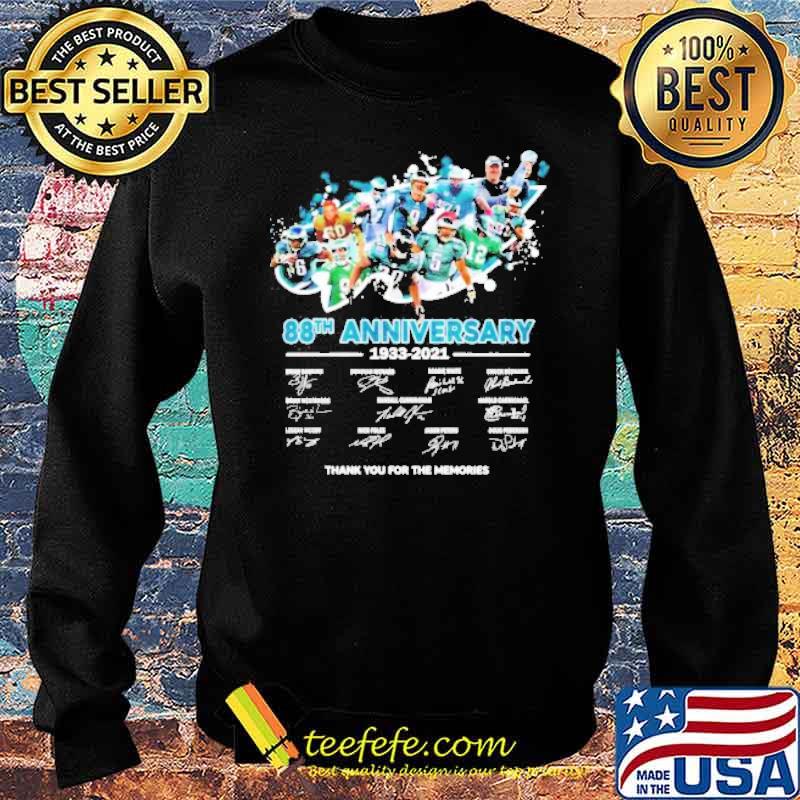 Philadelphia Eagles 88th anniversary 1933 2021 thank you for the memories s Sweater Philadelphia Eagles 88th anniversary 1933 2021 thank you for the memories s Sweater