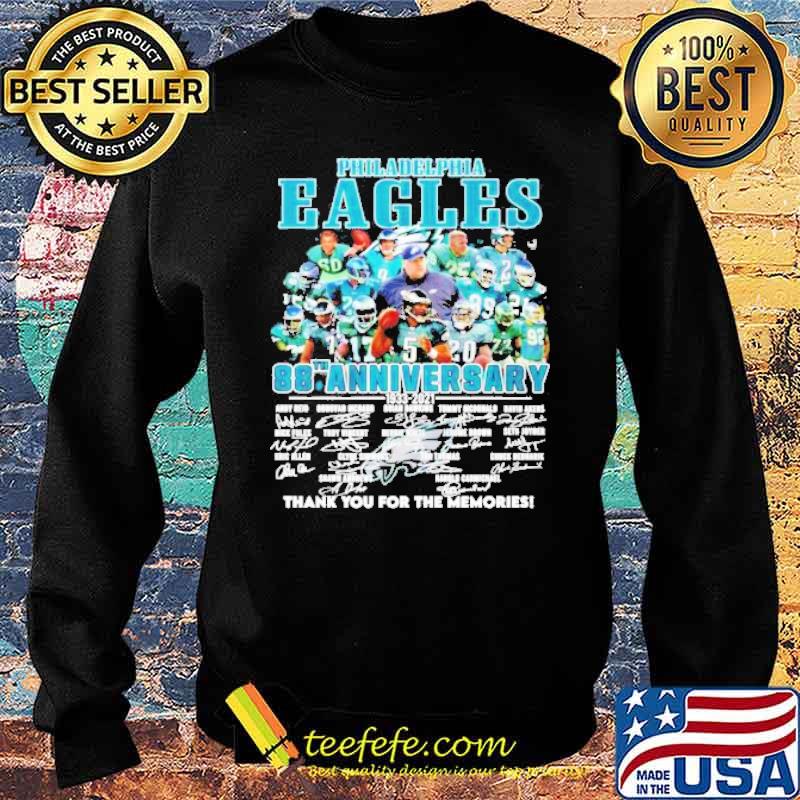 Philadelphia Eagles 88th anniversary 1933 2021 thank you for the memories signature s Sweater Philadelphia Eagles 88th anniversary 1933 2021 thank you for the memories signature s Sweater