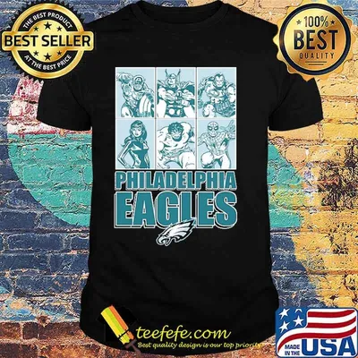 Philadelphia Eagles Disney Marvel Avengers Line-Up shirt