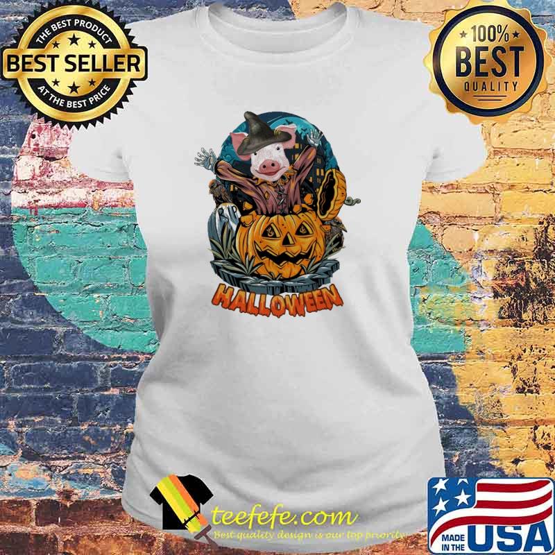 Pig Surprise Pumpkin Halloween s Laides tee Pig Surprise Pumpkin Halloween s Laides tee