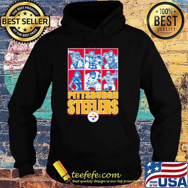 Pittsburgh Steelers Disney Marvel Avengers Line-Up s Hoodie Pittsburgh Steelers Disney Marvel Avengers Line-Up s Hoodie