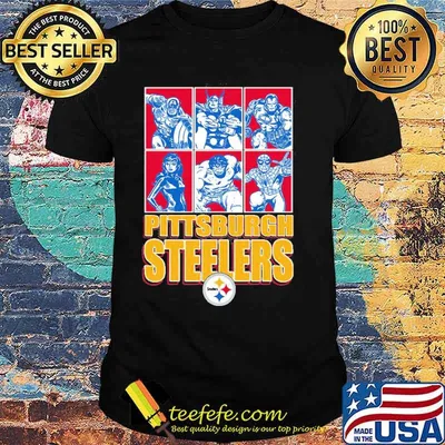 Pittsburgh Steelers Disney Marvel Avengers Line-Up shirt