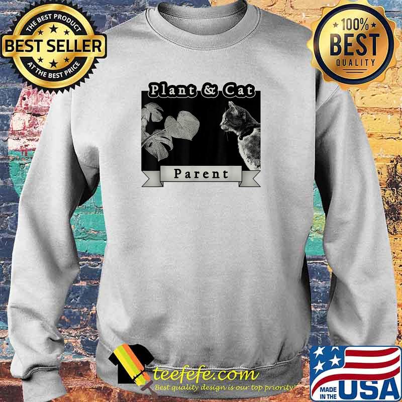 Plant & Cat Parent with Monstera Deliciosa at Night Family T-Shirt Sweater Plant & Cat Parent with Monstera Deliciosa at Night Family T-Shirt Sweater