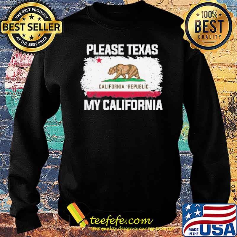 PLEASE TEXAS MY CALIFORNIA flag s Sweater PLEASE TEXAS MY CALIFORNIA flag s Sweater