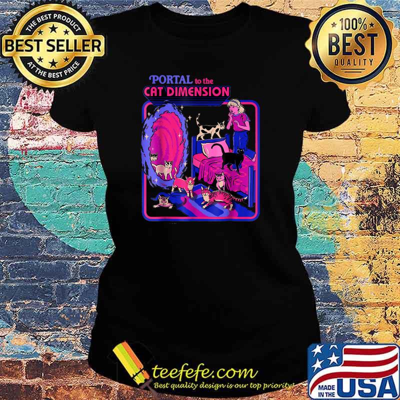 Portal To The Cat Dimension Cat Halloween T-Shirt Ladies tee Portal To The Cat Dimension Cat Halloween T-Shirt Ladies tee