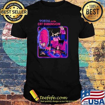 Portal To The Cat Dimension Cat Halloween T-Shirt