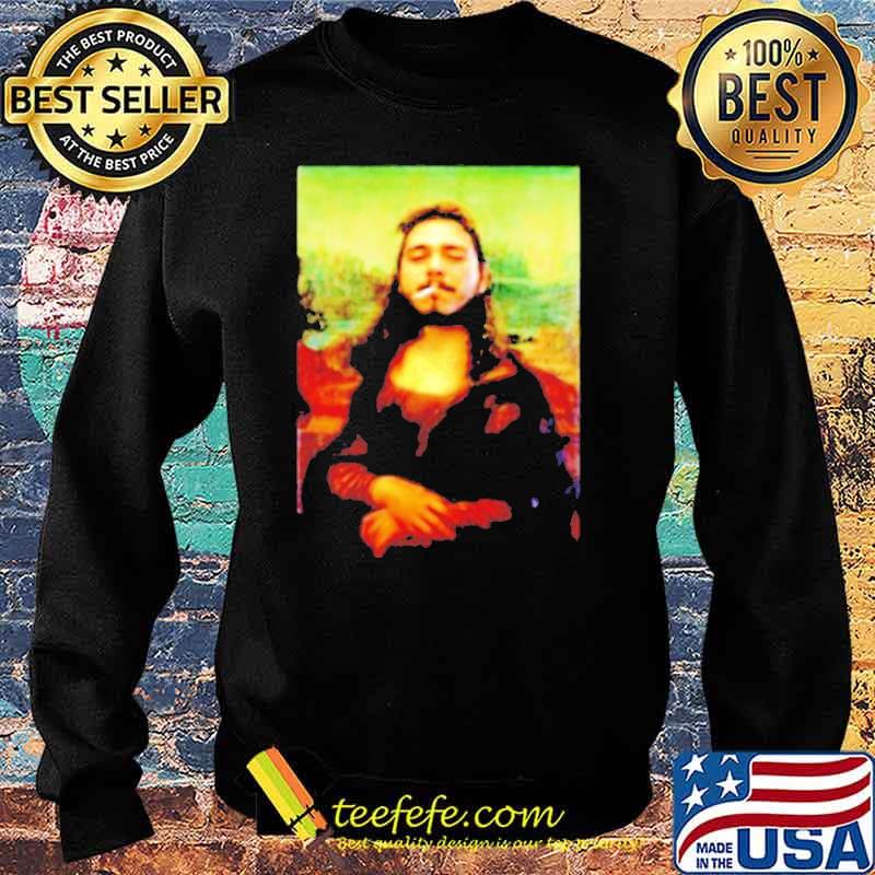 Post Malone Mona Lisa smoking s Sweater Post Malone Mona Lisa smoking s Sweater
