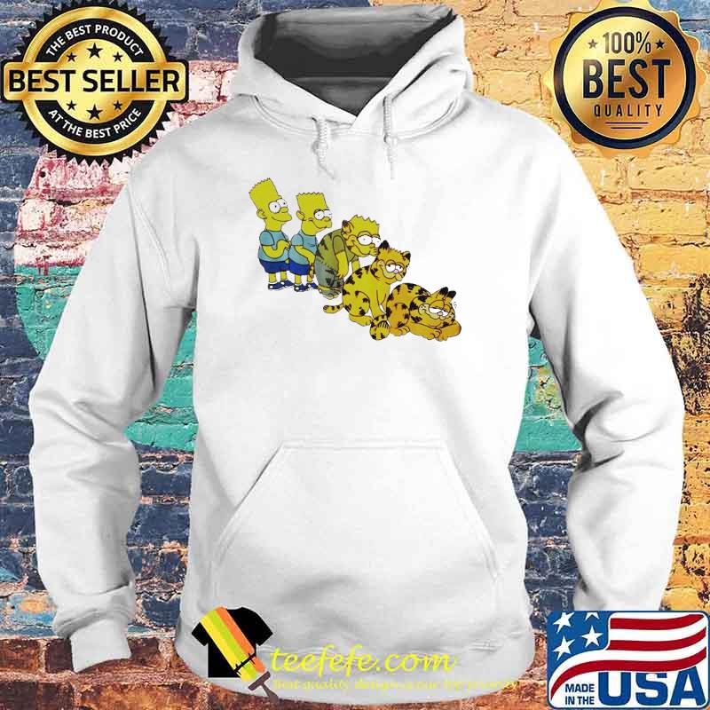 Premium bart Simpson Garfield s Hoodie Premium bart Simpson Garfield s Hoodie