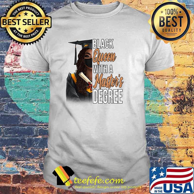Premium black Queen With A Master's Degree Graduation Class T-Shirt Premium black Queen With A Master's Degree Graduation Class T-Shirt