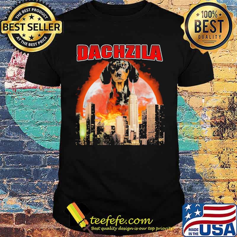 Premium dachzila Godzilla Blood Moon Dachshund Halloween Shirt
