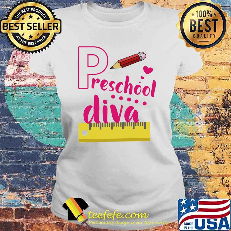 Preschool Diva Cute First Day Of School Shirt Laides tee Preschool Diva Cute First Day Of School Shirt Laides tee