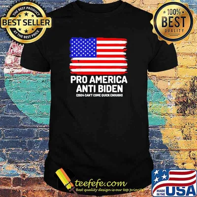Pro America Anti Biden American flag 2024 can’t come quick enough shirt