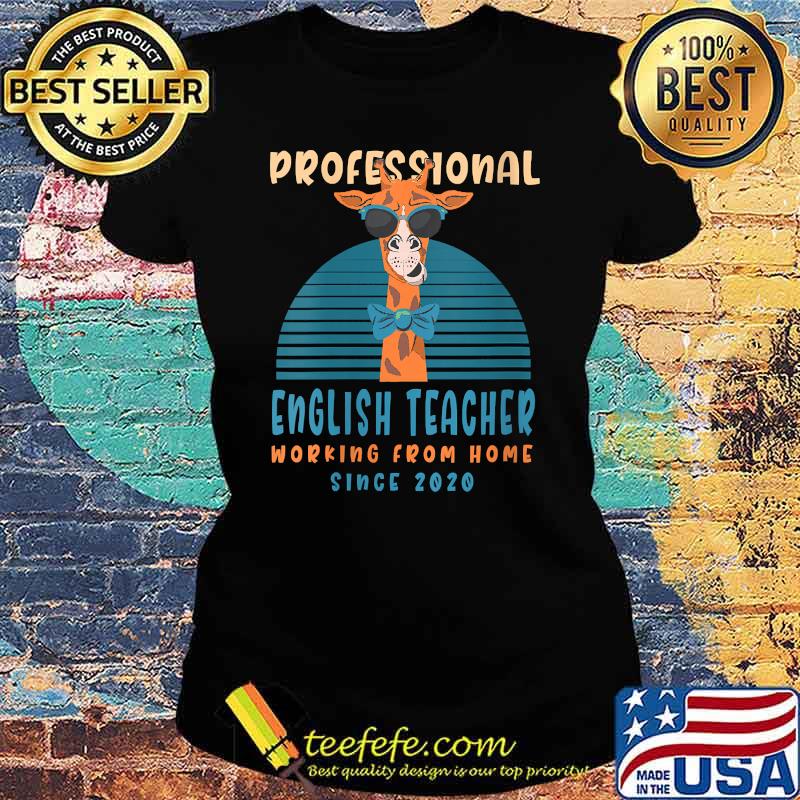Professional Working From Home English Teacher Language Instructor Llama Since 2020 T-Shirt Ladies tee Professional Working From Home English Teacher Language Instructor Llama Since 2020 T-Shirt Ladies tee
