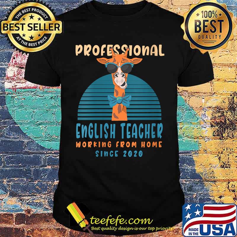 Professional Working From Home English Teacher Language Instructor Llama Since 2020 T-Shirt Professional Working From Home English Teacher Language Instructor Llama Since 2020 T-Shirt