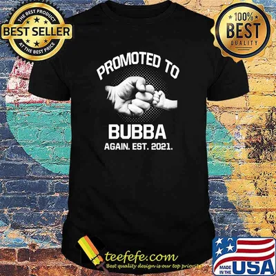 Promoted To Bubba Again EST 2021 Christmas Fathers Day T-Shirt