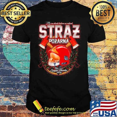 Psp straz pozarna straz pozarna koszulki dla niego shirt