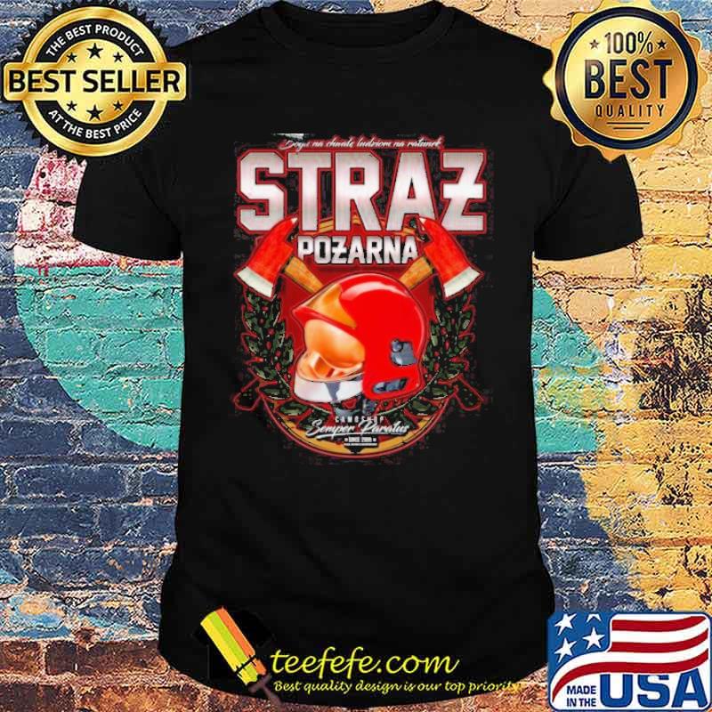 Psp straz pozarna straz pozarna koszulki dla niego shirt