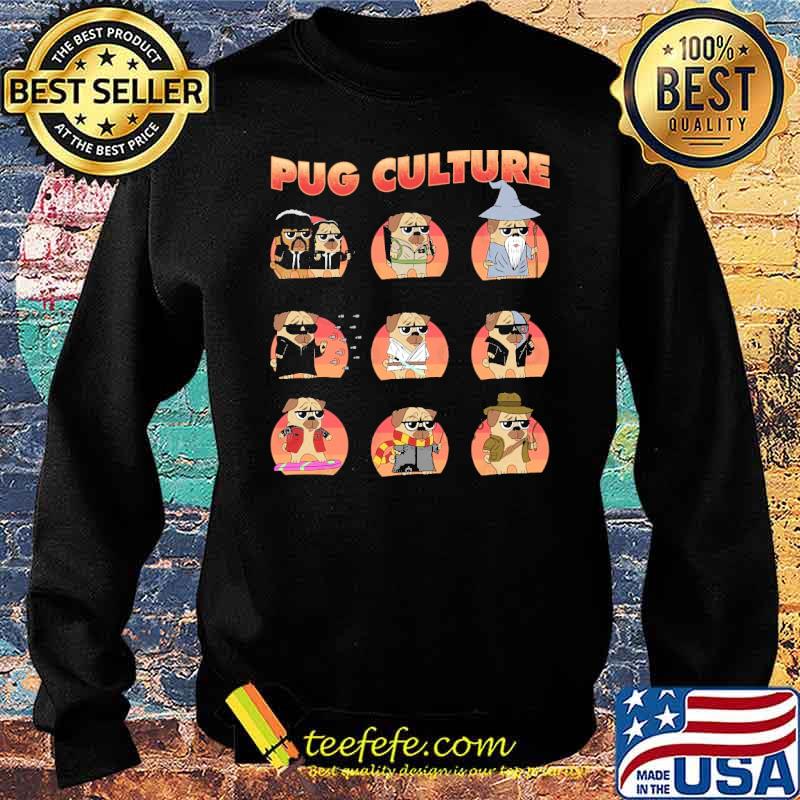 Pug Culture dog Ghostbusters Harry Potter Indiana Jones Lord of the Rings Pulp Fiction Quentin Tarantino Star Wars Shirt Sweater Pug Culture dog Ghostbusters Harry Potter Indiana Jones Lord of the Rings Pulp Fiction Quentin Tarantino Star Wars Shirt Sweater