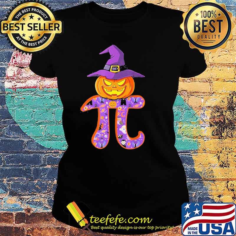 pumpkin Witch Pi Math Teacher Halloween Shirt Ladies tee pumpkin Witch Pi Math Teacher Halloween Shirt Ladies tee