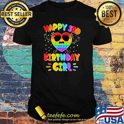 Push It Bubble Happy 3rd Pop It Birthday Fidget Toy Party T-Shirt