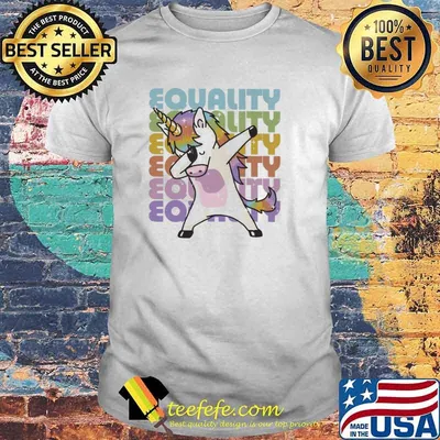 Quality LGBT Dabbing Unicorn shirt