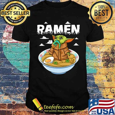 Ramen Baby Yoda Shirt