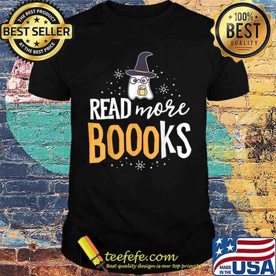 Read More Books Boo Nerd Halloween Costume Reading Lover T-Shirt