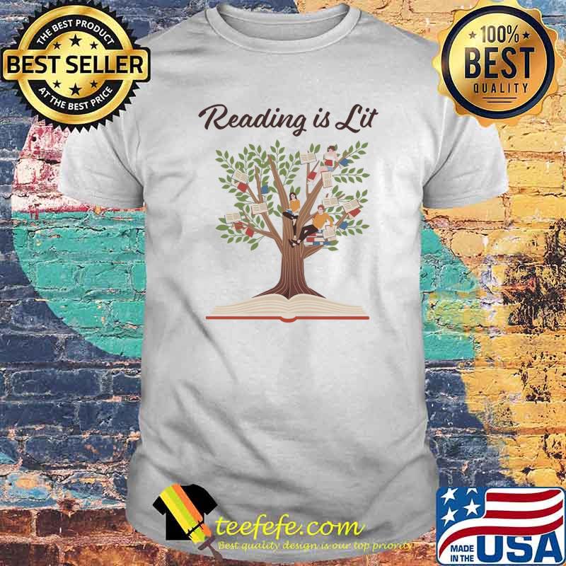 Reading Is Lit Tree Shirt