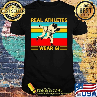 Real athletes wear gi jiu jitsu vintage shirt