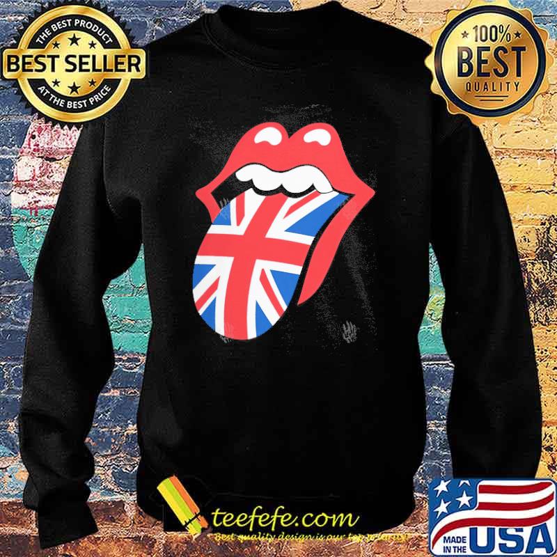 Red Lip Britian Flag Shirt Sweater Red Lip Britian Flag Shirt Sweater