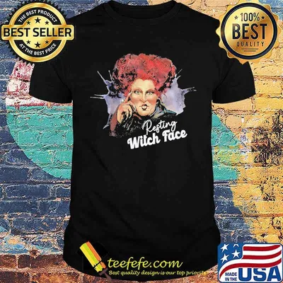 Resting Witch Face Hocus Pocus halloween Shirt