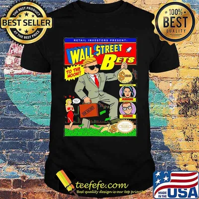 Retail investors president wall street to the moon shirt