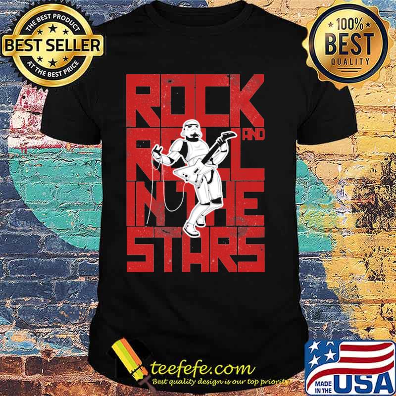 Rock and roll in the stars mandalorian play guitar electric shirt Rock and roll in the stars mandalorian play guitar electric shirt