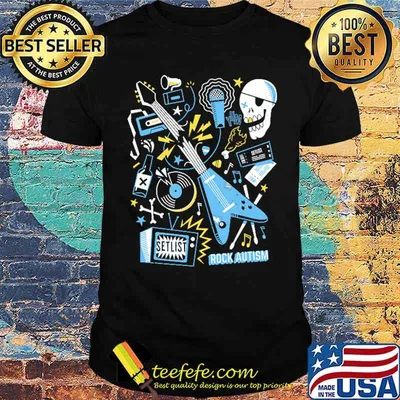 Rock Guitar Reaper Skull Electric Guitar Shirt