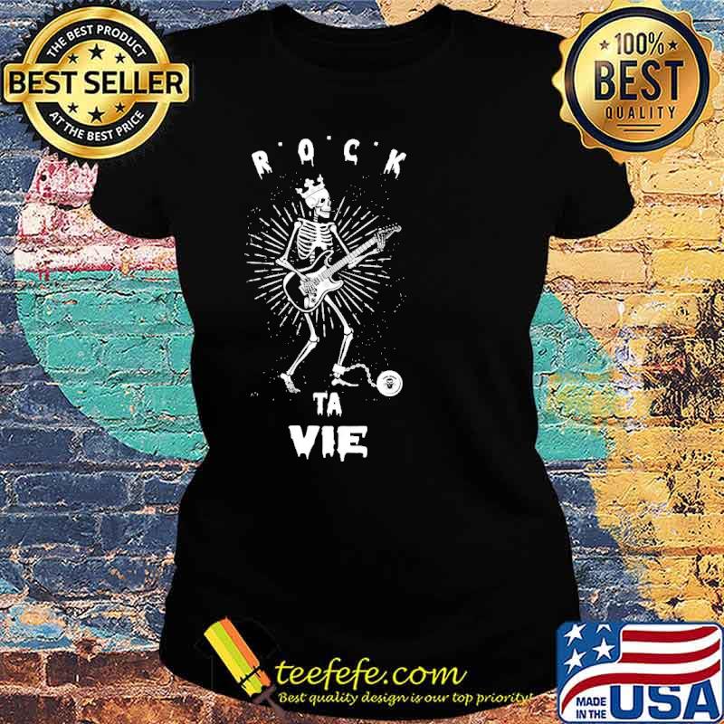 Rock Ta Vie Skull Play Bass Shirt Ladies tee Rock Ta Vie Skull Play Bass Shirt Ladies tee