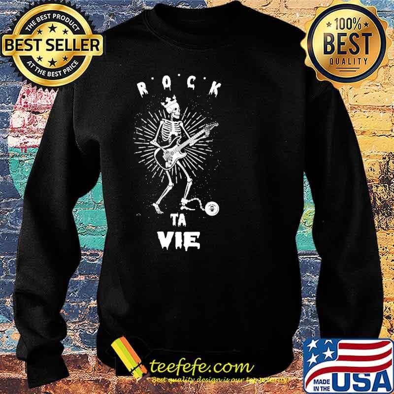 Rock Ta Vie Skull Play Bass Shirt Sweater Rock Ta Vie Skull Play Bass Shirt Sweater