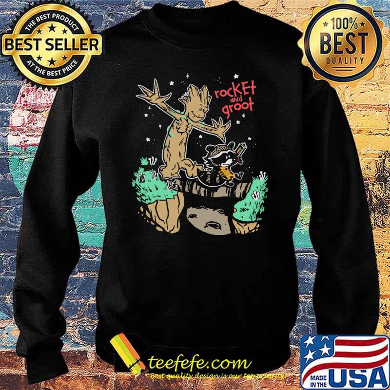 Rocket And Groot Walk Shirt Sweater Rocket And Groot Walk Shirt Sweater
