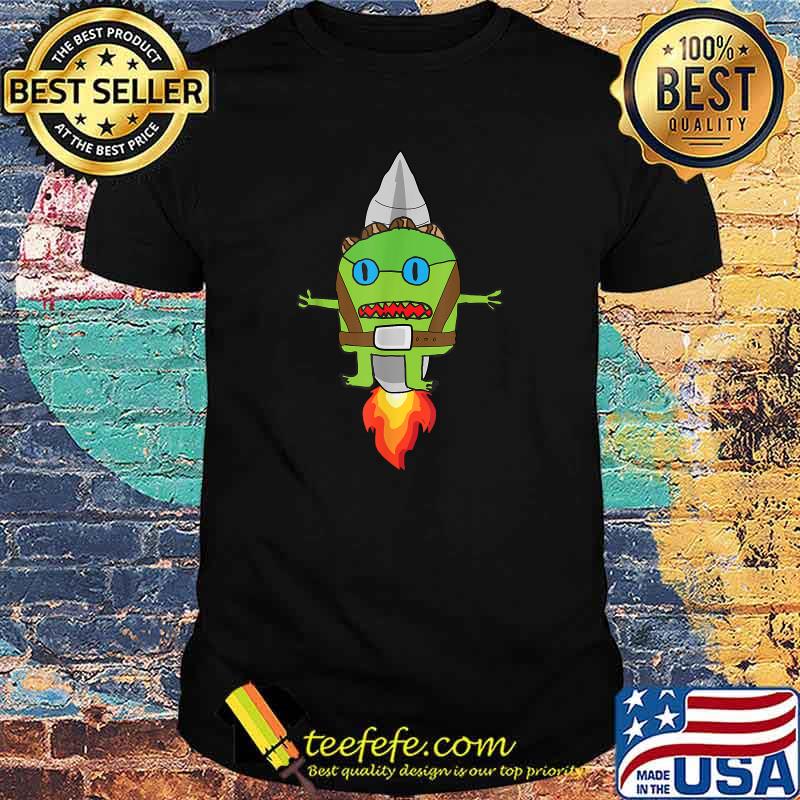 Rocket Monster Front and Back Design Kids Character T-Shirt Rocket Monster Front and Back Design Kids Character T-Shirt