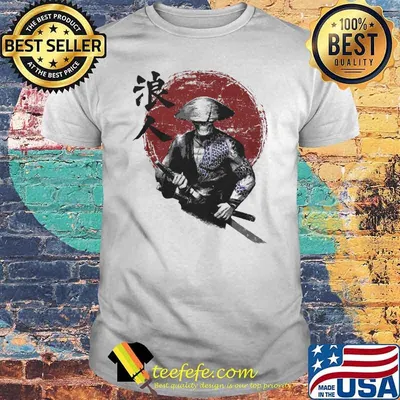 Ronin Japan Samurai blood moon shirt