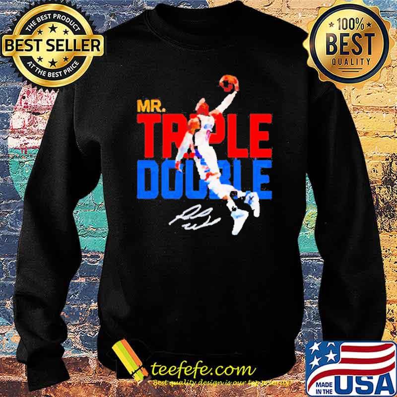 Russell Westbrook Mr Triple Double signature s Sweater Russell Westbrook Mr Triple Double signature s Sweater