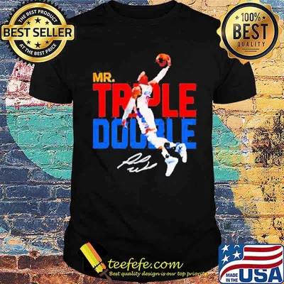 Russell Westbrook Mr Triple Double signature shirt