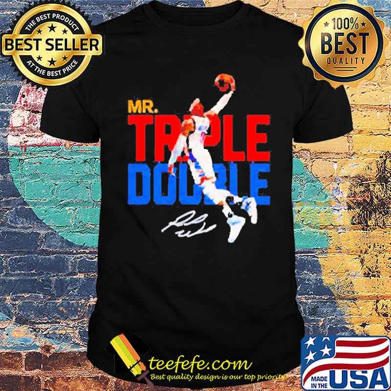 Russell Westbrook Mr Triple Double signature shirt Russell Westbrook Mr Triple Double signature shirt