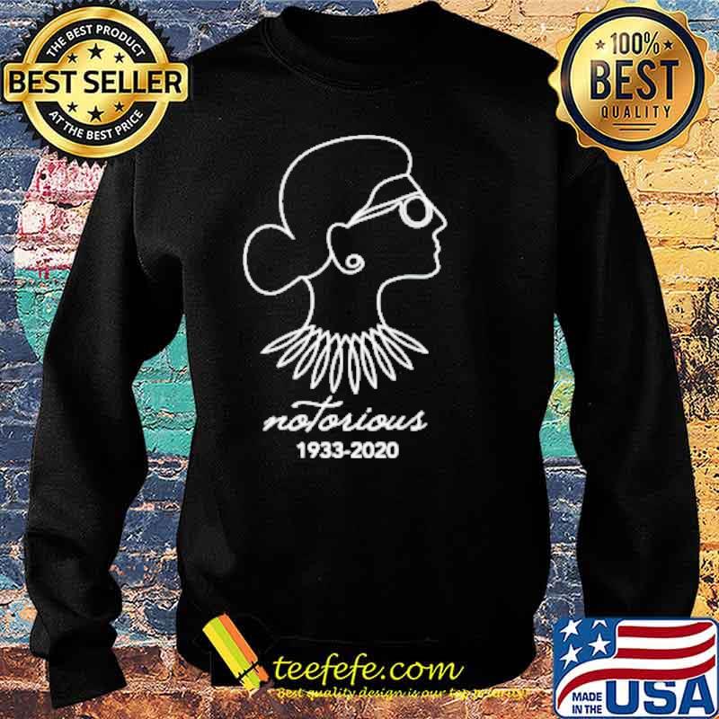 Ruth Bader Ginsburg notorious 1933 2020 Shirt Sweater Ruth Bader Ginsburg notorious 1933 2020 Shirt Sweater